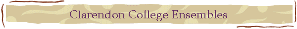 Clarendon College Ensembles