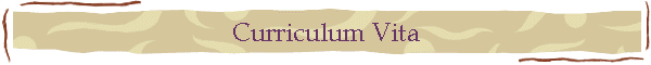 Curriculum Vita